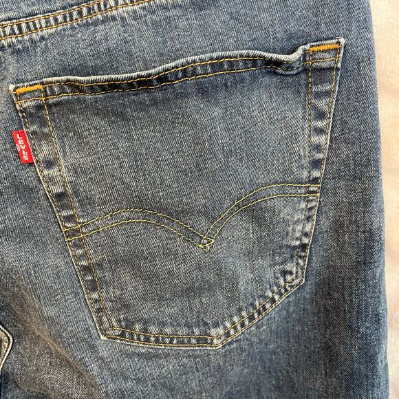 Levi’s 505 jeans size 50X34 men’s straight leg preowned fair belt loop repaired - Picture 2 of 6